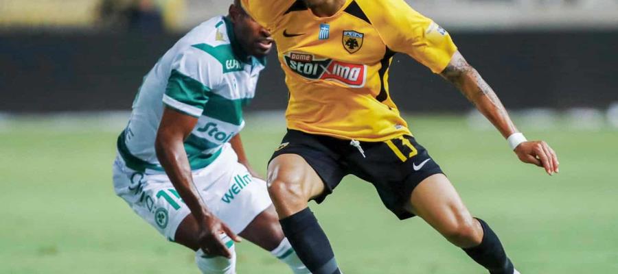 Orbelín Pineda debuta y anota con el AEK Atenas