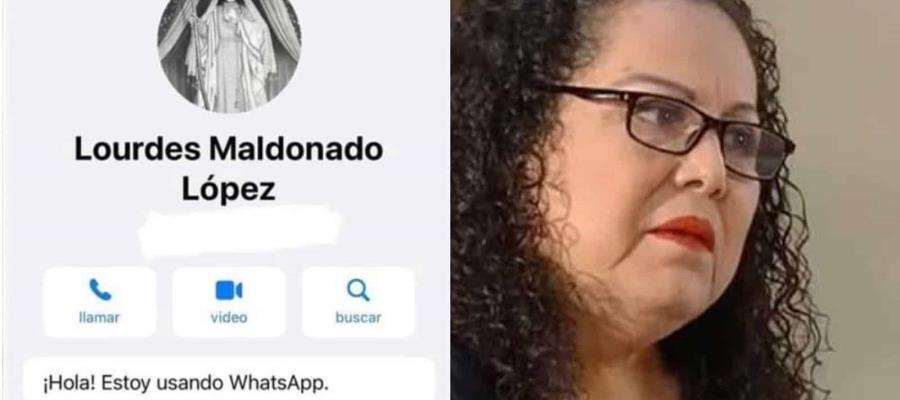 Activan celular de la periodista asesinada Lourdes Maldonado; colocan imagen de la Santa Muerte