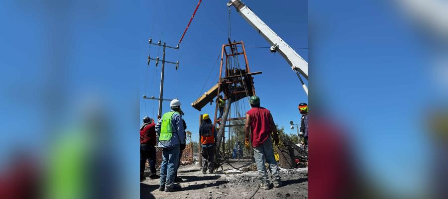 Ingresan otra bomba en mina de Sabinas, Coahuila; buscan disminuir nivel de agua