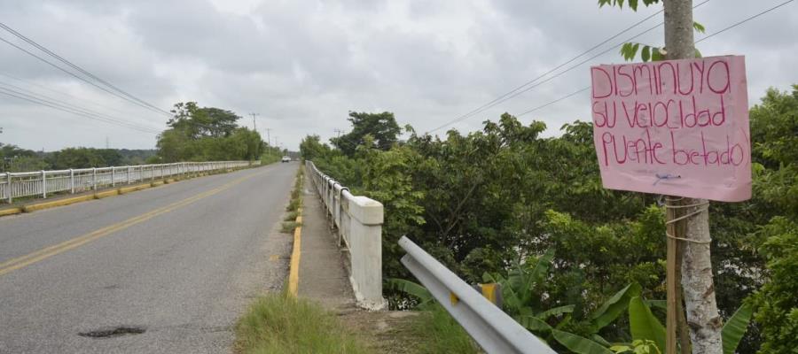 Especialistas determinarán cómo se procederá con la situación del puente La Sierra: Gobernador