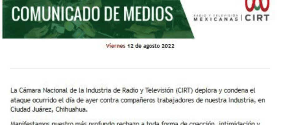 Exige CIRT al Estado instrumente medidas, tras asesinato de trabajadores de la radio en Juárez