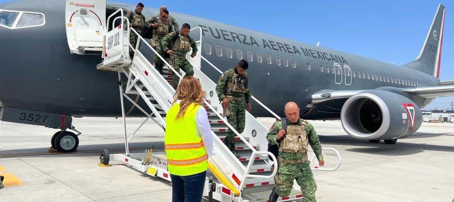 Tras hechos violentos, llegan a Baja California más elementos de las fuerzas federales