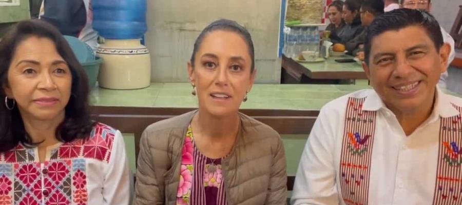 Vuelve Sheinbaum a viajar a Oaxaca; sufre críticas Vuelve Sheinbaum a viajar a Oaxaca; sufre críticas