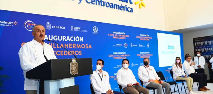 Tabasco confirma vocación logística con inauguración Cedis de Perecederos de Walmart