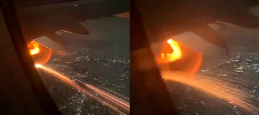 VIDEO | Avión sufre falla en motor en vuelo Guadalajara-Los Ángeles