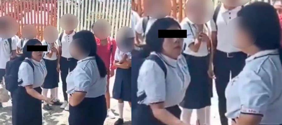 Suspenden a una de las alumnas del CECyTE de Cárdenas que protagonizó pelea: Setab