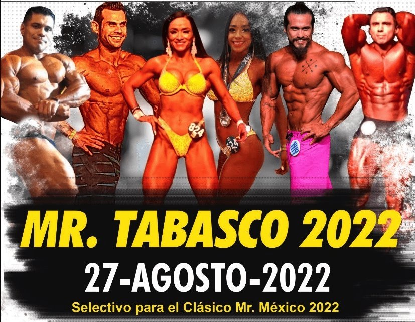 Este sábado se disputará el Mr. Tabasco 2022