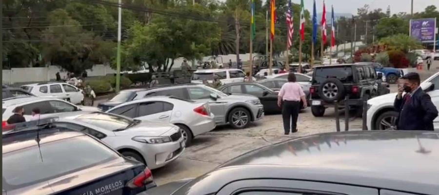 Reportan amenazan de bomba en asamblea de Morena en Morelos