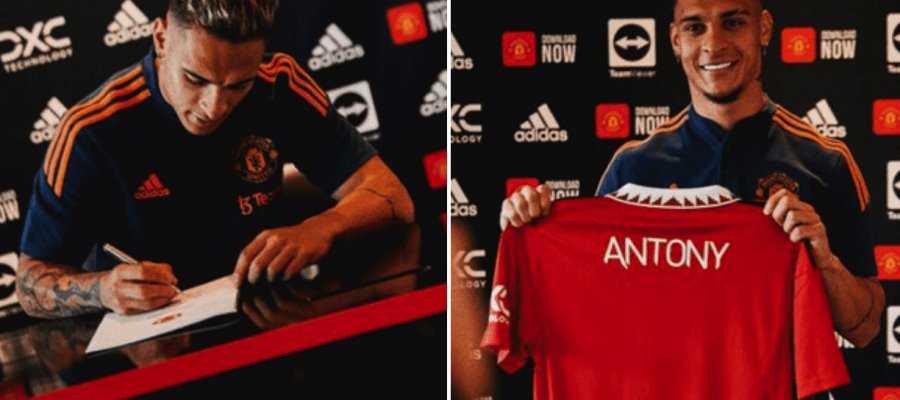 Llega Antony al Manchester United