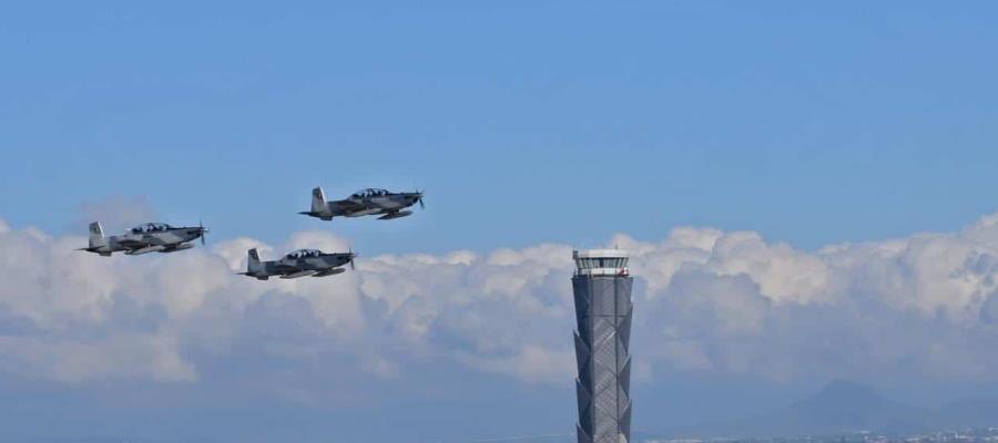 Alista Fuerza Aérea Mexicana espectáculo en Santa Lucía