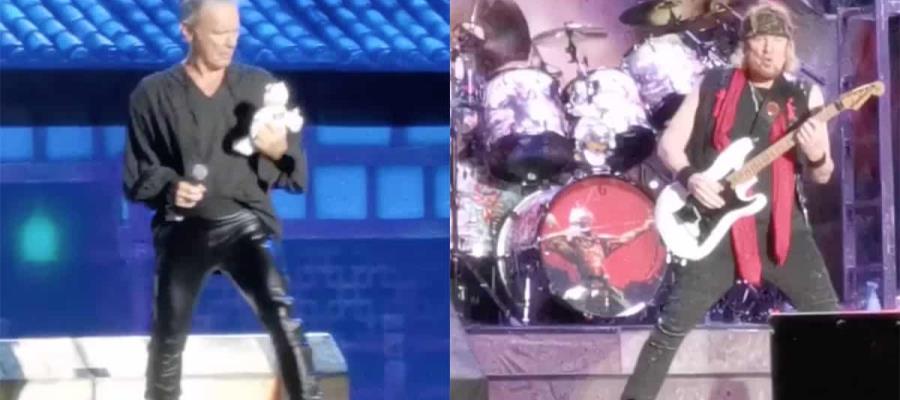 ¡Dr. Simi se puso muy heavy metal! Lanzan a Iron Maiden muñecos durante concierto en CDMX