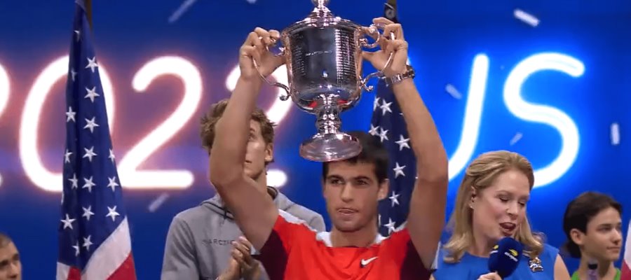 Carlos Alcaraz, el tenista más joven en ganar un Grand Slam