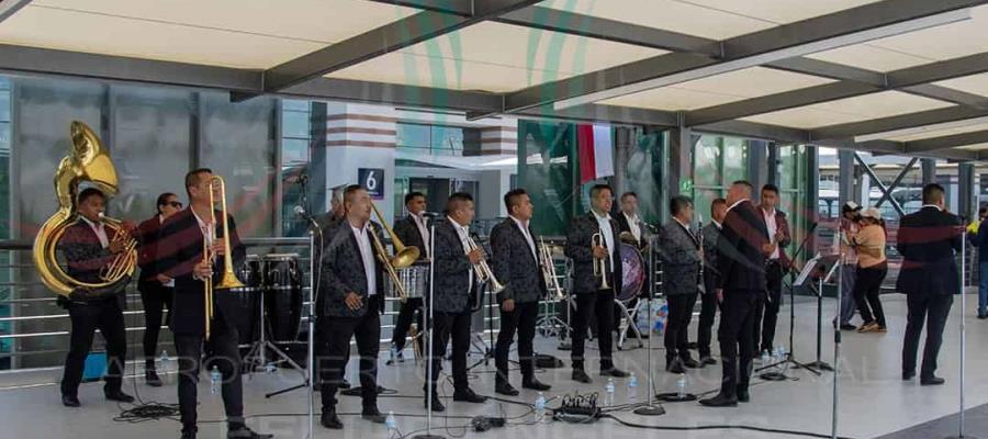 Se presenta Banda FX de la Sedena en el AIFA