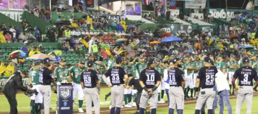 Posponen tercer juego de la Serie del Rey por lluvia Posponen tercer juego de la Serie del Rey por lluvia