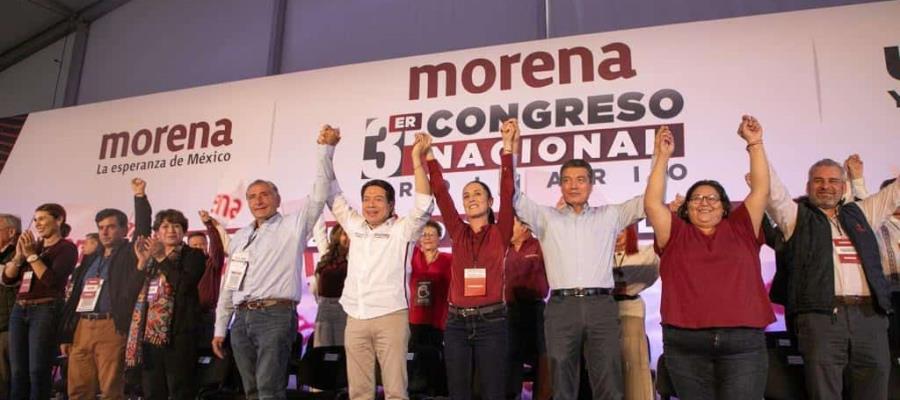 En Congreso de Morena, Sheinbaum se lleva las porras frente a Adán Augusto