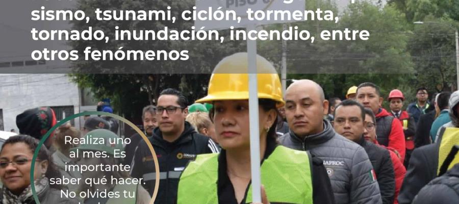 Esperan participación de más de 7 millones de personas en simulacro del 19 de septiembre