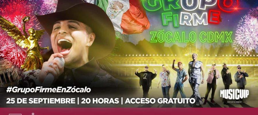 Sheinbaum da sorpresa: concierto gratuito de Grupo Firme en el Zócalo de la CDMX