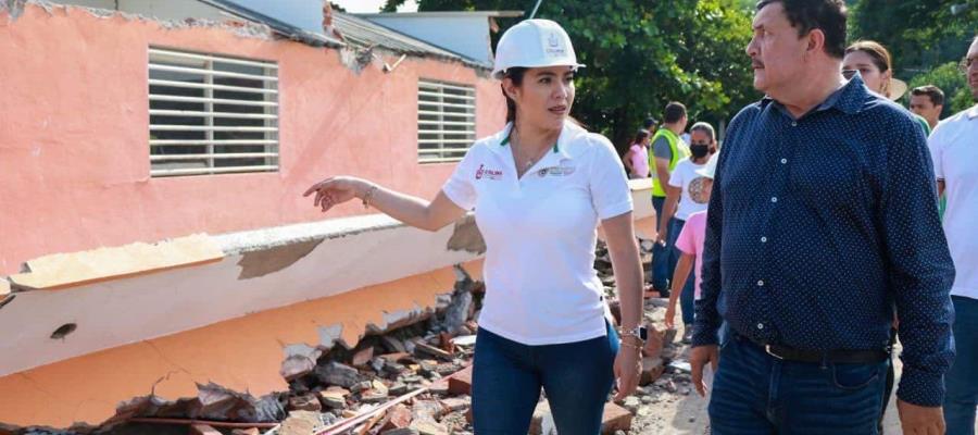 Anuncia gobernadora de Colima que Federación otorgará beneficio directo a afectados por sismo