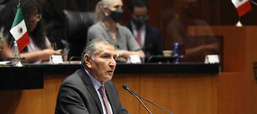 Definen fecha de comparecencia de Adán Augusto López ante el Senado