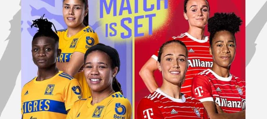 Tigres femenil enfrentará al Bayern Múnich en la Copa Amazonas