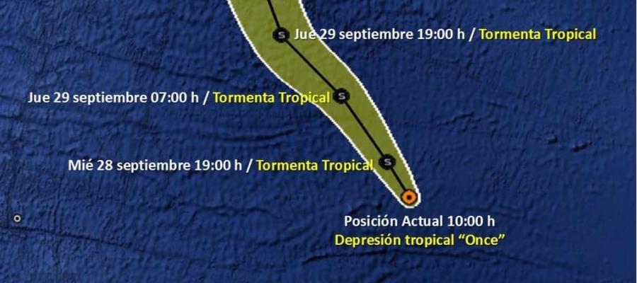 Se forma Depresión Tropical Once en el Atlántico