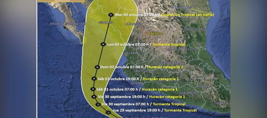 Se forma Tormenta Tropical ‘Orlene’ en el Pacífico  