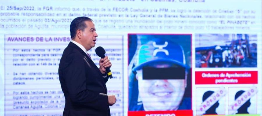 En caso de la mina El Pinabete faltan 2 propietarios por ser detenidos: SSPC