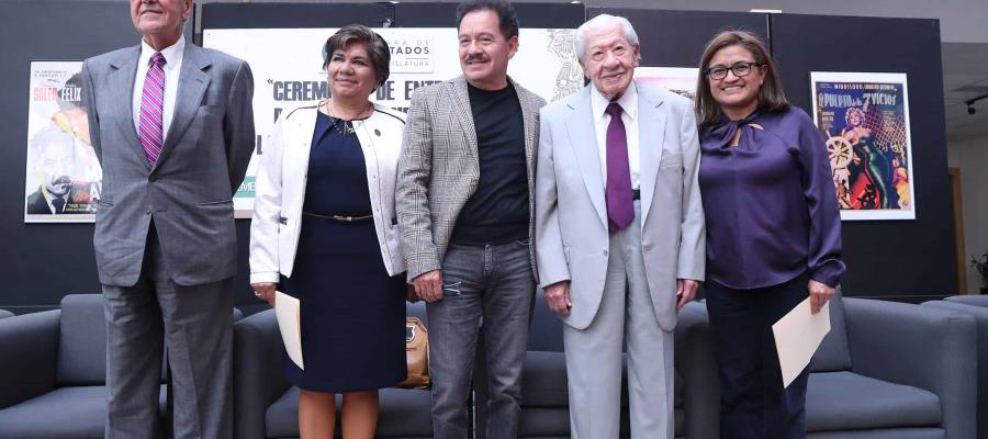 Reconocen diputados a Ignacio López Tarso y Eric Del Castillo por carrera cinematográfica