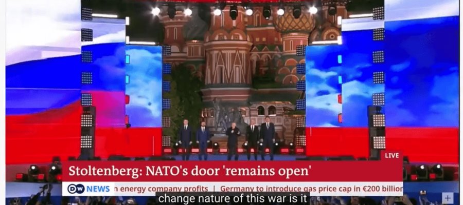 Informe del secretario de la OTAN es interrumpido por discurso de Putin