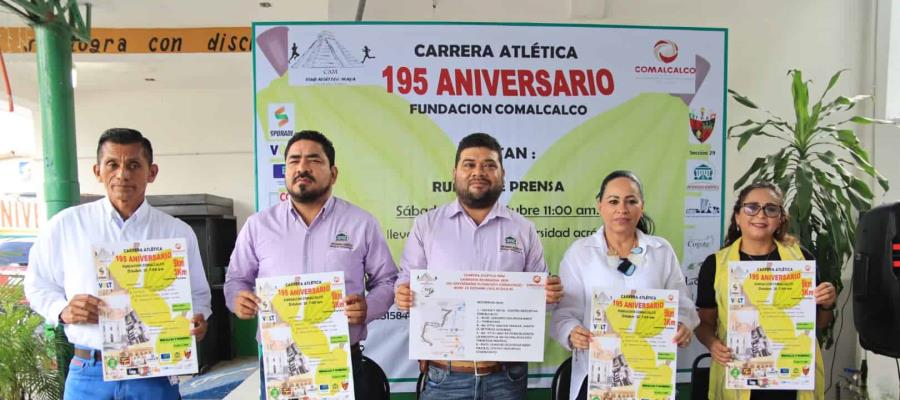 Celebrará Comalcalco 195 años de fundación con carrera atlética