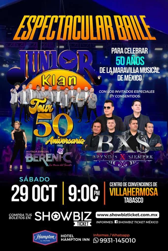 ¡Espectacular baile! Junior Klan regresa a Villahermosa