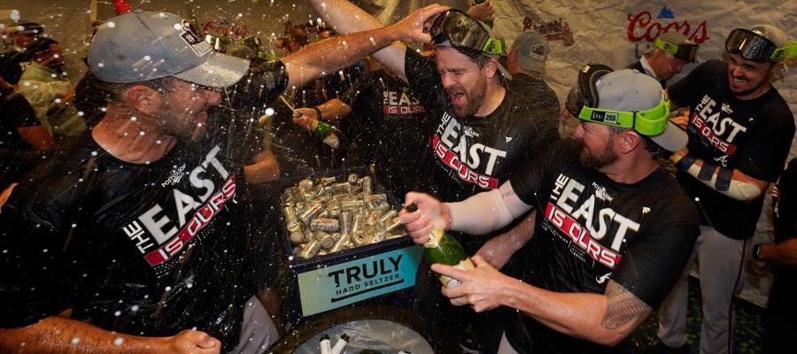 Bravos de Atlanta celebran su 5to. título consecutivo en el Este de la Nacional