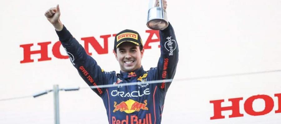 Checo llega segundo en el GP de Japón; el podio 24 de su carrera Checo llega segundo en el GP de Japón; el podio 24 de su carrera