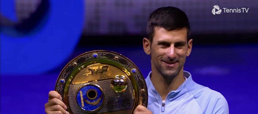 Djokovic se proclama campeón del Astaná Open; suma tercer trofeo consecutivo