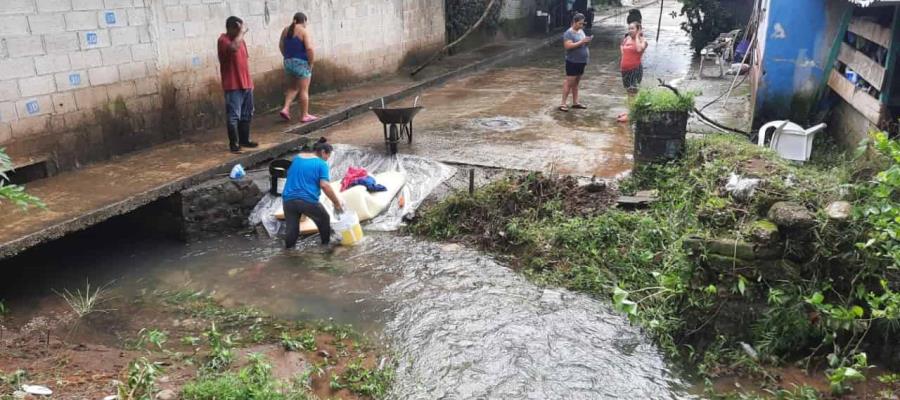 Reporta Teapa 250 familias con anegaciones menores, tras los remanentes de “Julia”