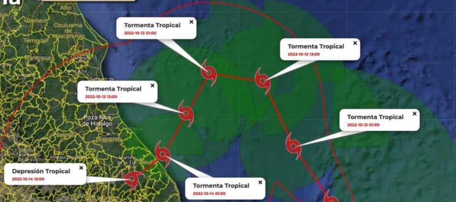 Se forma ‘Karl’ en el Golfo de México; dejará lluvias torrenciales en Tabasco