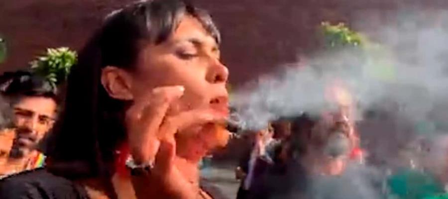 VIDEO | Diputada trans de Morena fuma “churro” de marihuana en inmediaciones de San Lázaro VIDEO | Diputada trans de Morena fuma “churro” de marihuana en inmediaciones de San Lázaro
