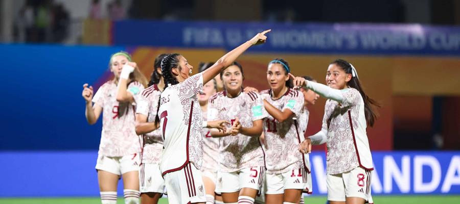 Gana México 2-1 a España y sigue con vida en el mundial sub-17 femenil