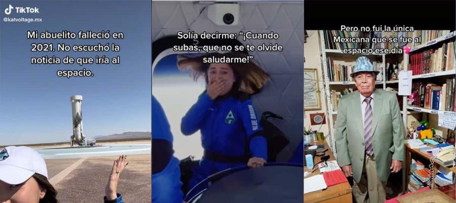 Katya Echazarreta viajó con su abuelo al espacio; llevó sus cenizas consigo