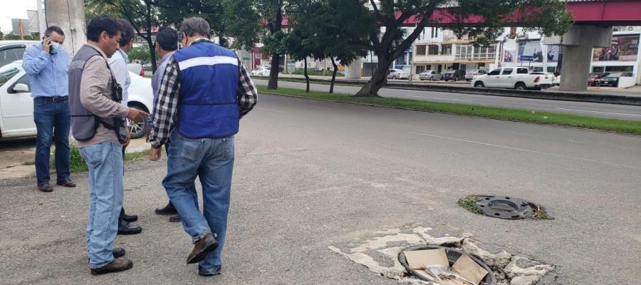 Inician trazado de reductores en la Magisterial; trabajos tardarían una semana