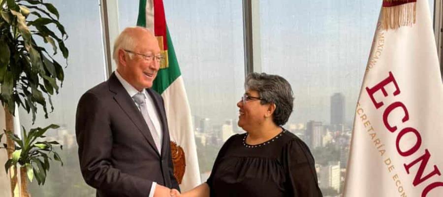 Raquel Buenrostro y Ken Salazar se reúnen para tratar temas económicos y comerciales Raquel Buenrostro y Ken Salazar se reúnen para tratar temas económicos y comerciales