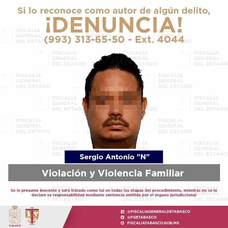 Detiene FGE a sujeto acusado de violación en Centro