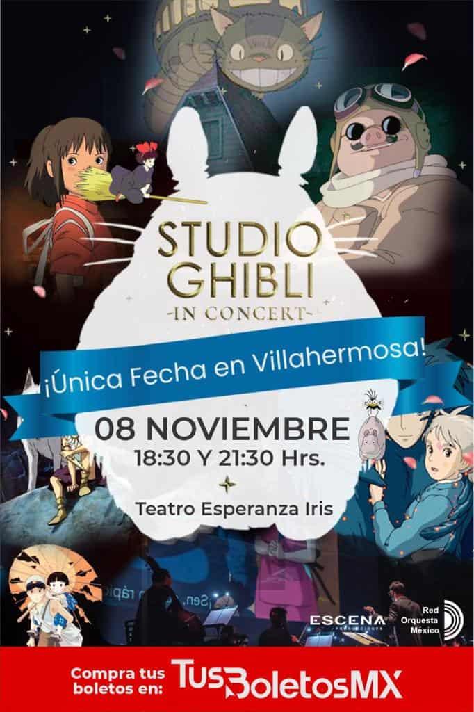 Llega la magia de Studio Ghibli a Villahermosa con concierto de orquesta