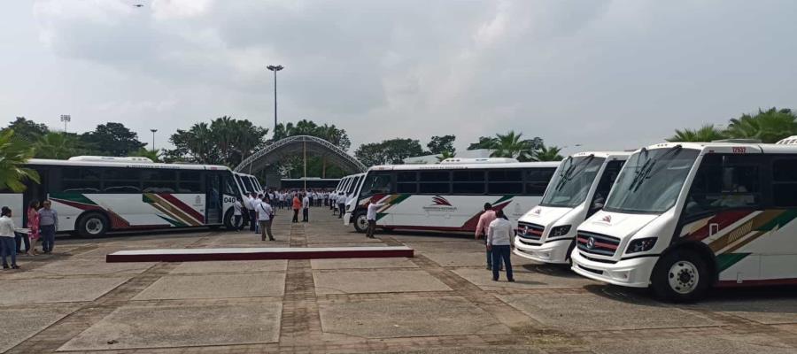 Ponen en marcha 40 nuevas unidades de transporte para el corredor Méndez