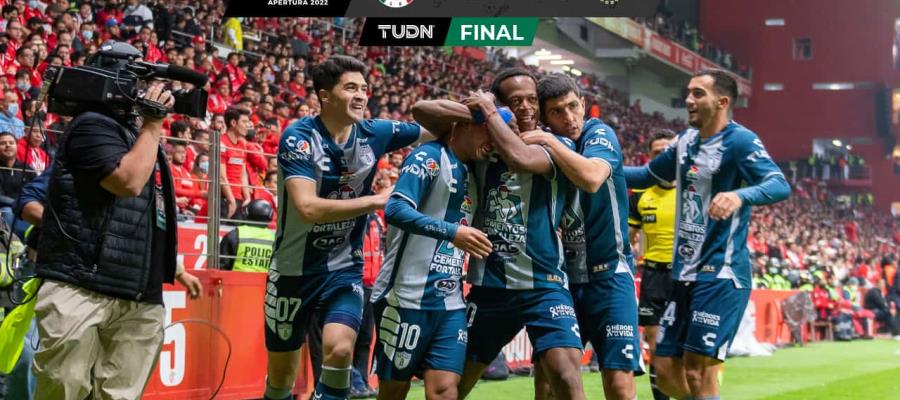 Pachuca golea a Toluca en la final de Ida