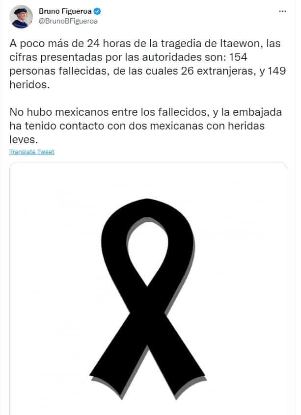 Mexicanas resultan heridas en estampida en Itaewon, Corea del Sur