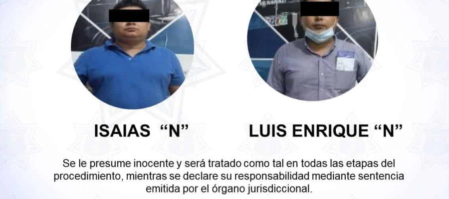 Detienen a 5 sujetos como presuntos responsables del delito de robo en Centro