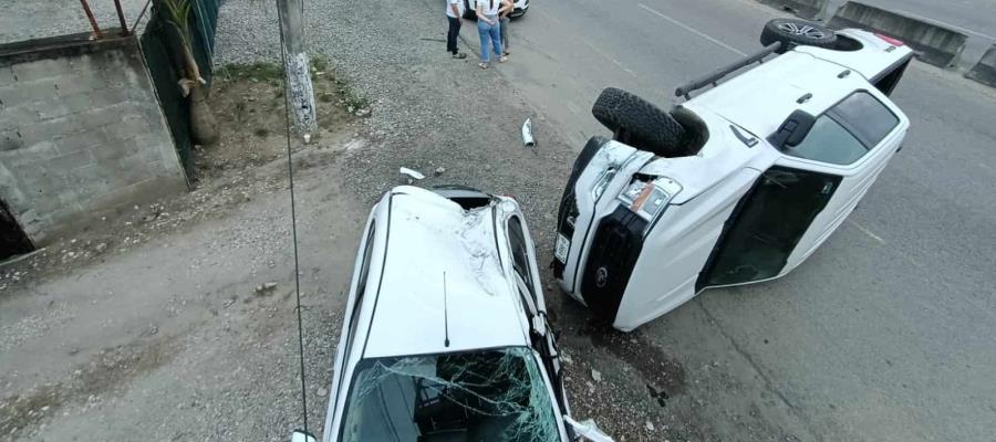 Se registra carambola en la Nacajuca-Villahermosa; el responsable se da a la fuga  