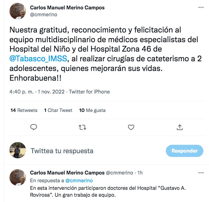 Gobernador Merino felicita a médicos que realizaron cirugía de cateterismo a 2 adolescentes