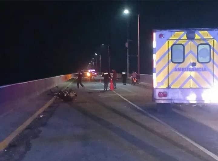 Fallece masculino en Puente Solidaridad de Huimanguillo, tras ser embestido